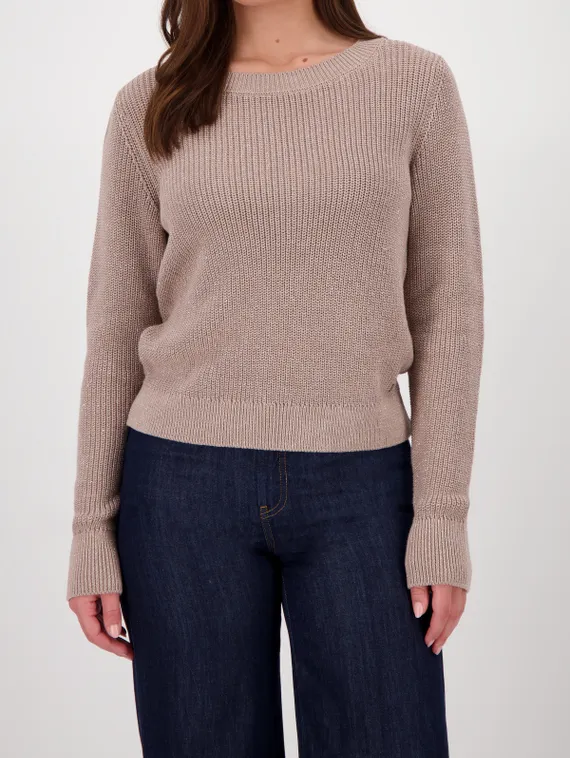 MONARI Базовый трикотажный джемпер с люрексом