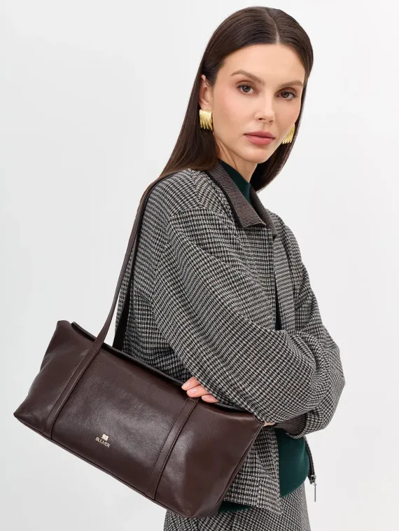 BULMER Сумка-багет из натуральной кожи