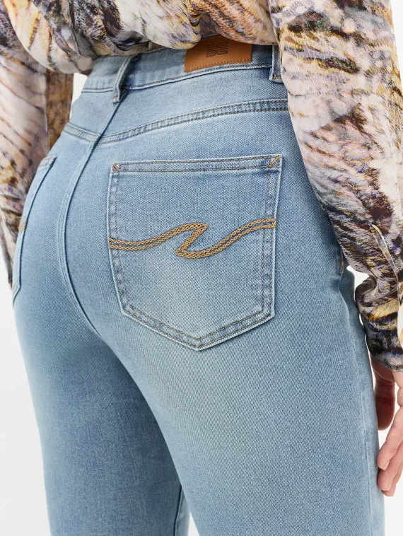 BULMER Прямые джинсы с деликатной вышивкой