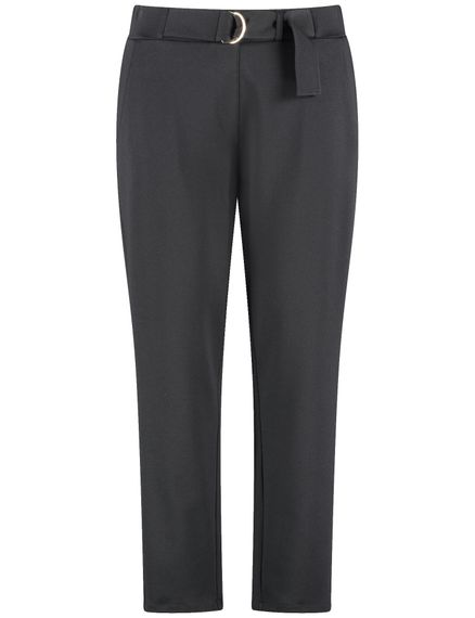 SAMOON Брюки укороченные черные