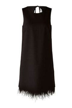 Oui Платье с перьями