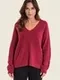 GERRY WEBER Свитер в красную ребристую отделку