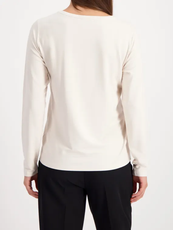 MONARI Лонгслив с меховыми аппликациями