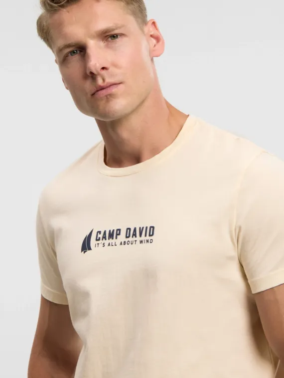 CAMP DAVID Футболка с большим принтом на спине