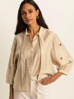 EXPRESSO Блуза с бантом