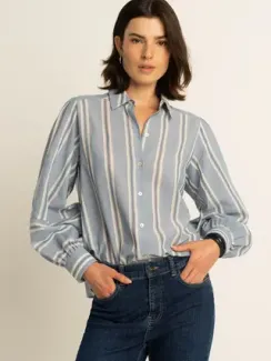 EXPRESSO Блузка в жаккардовую полоску