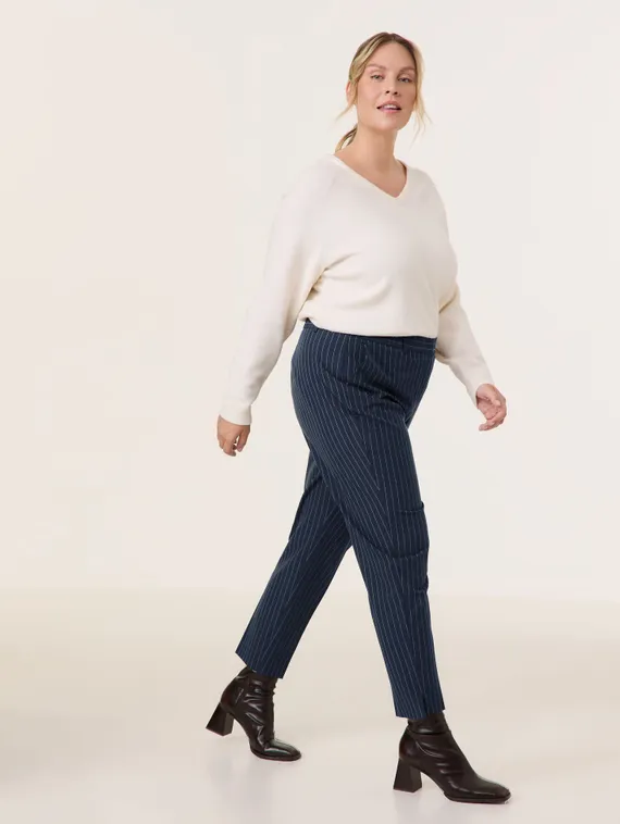 SAMOON Брюки в полоску