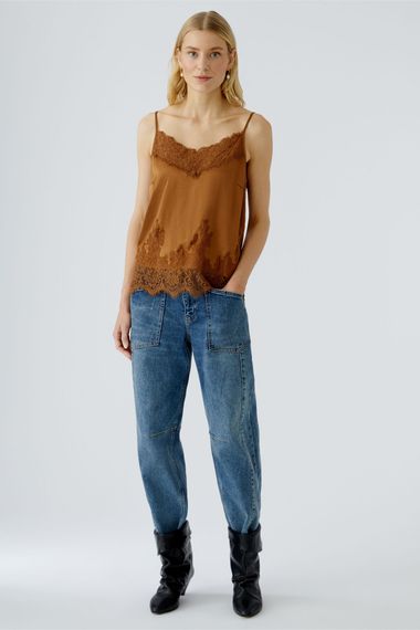 Oui Топ кружевной
