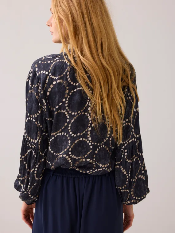 SUMMUM Блестящий топ с принтом