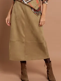 Юбка из искусственной замши BIANCA