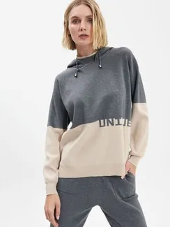 UNQ Пуловер с капюшоном