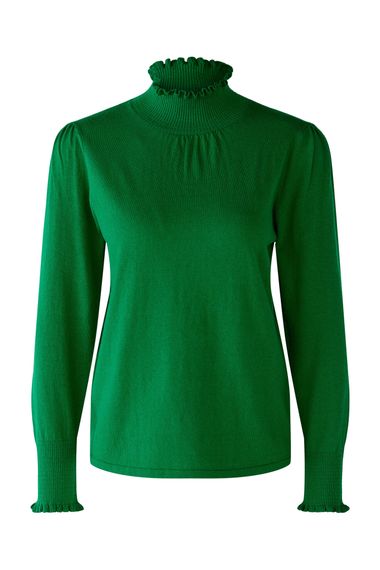 Oui Свитер из смесового хлопка с шелком и кашемиром