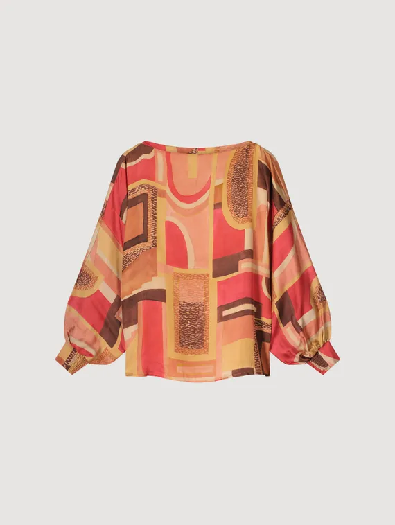 SUMMUM Блуза с принтом