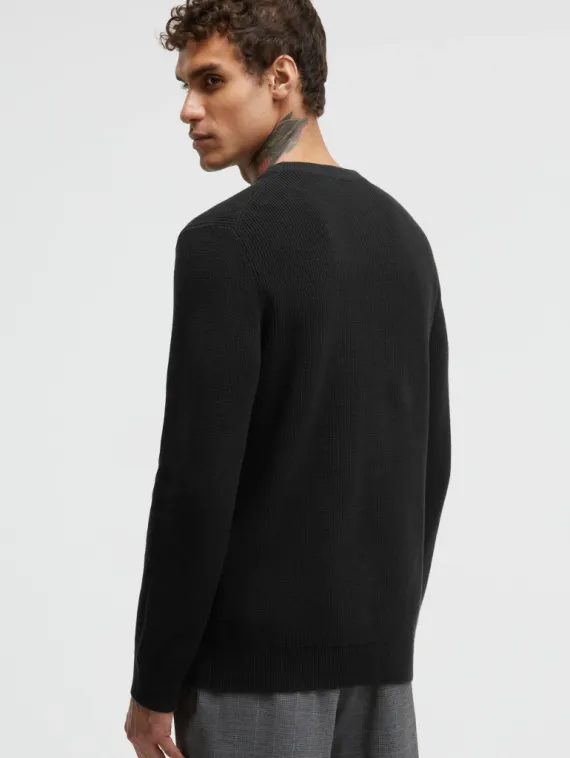 CAMP DAVID Классический черный джемпер