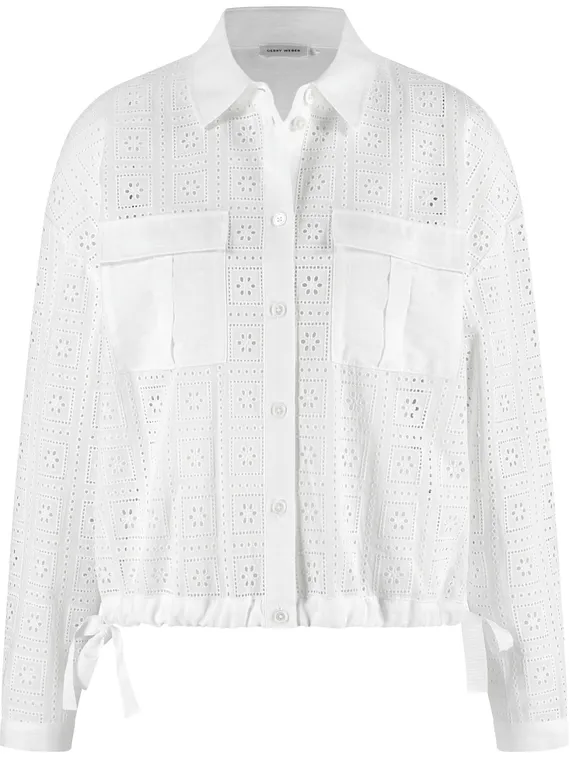 GERRY WEBER Блуза с перфорированным кружевом