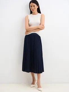 GERRY WEBER Юбка плиссированная синяя