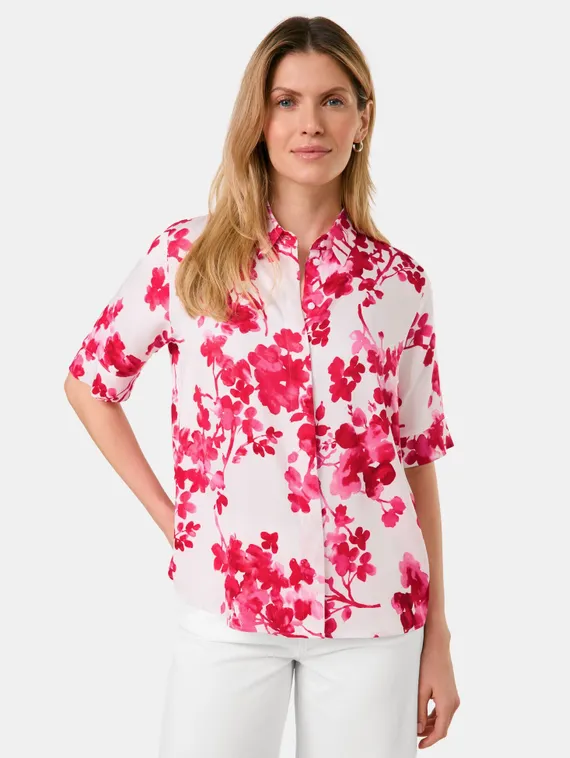 TAIFUN Блуза с цветочным принтом