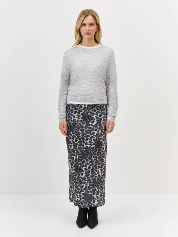 BULMER Юбка с анималистичным принтом