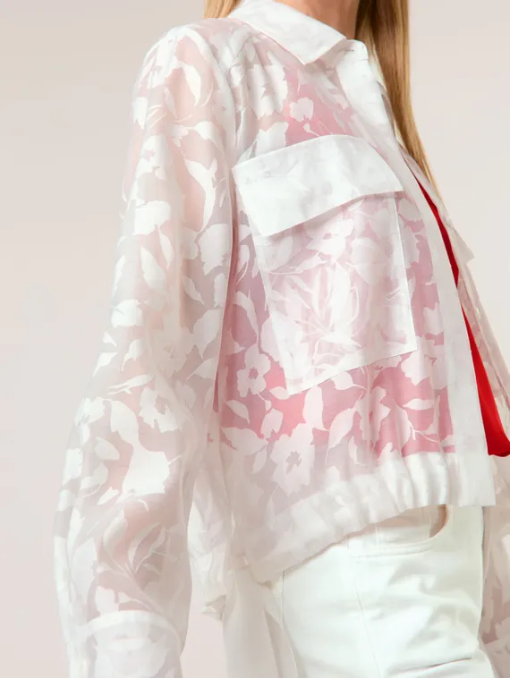 TAIFUN Блуза прозрачная