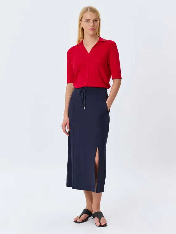 BULMER Трикотажная юбка с разрезом