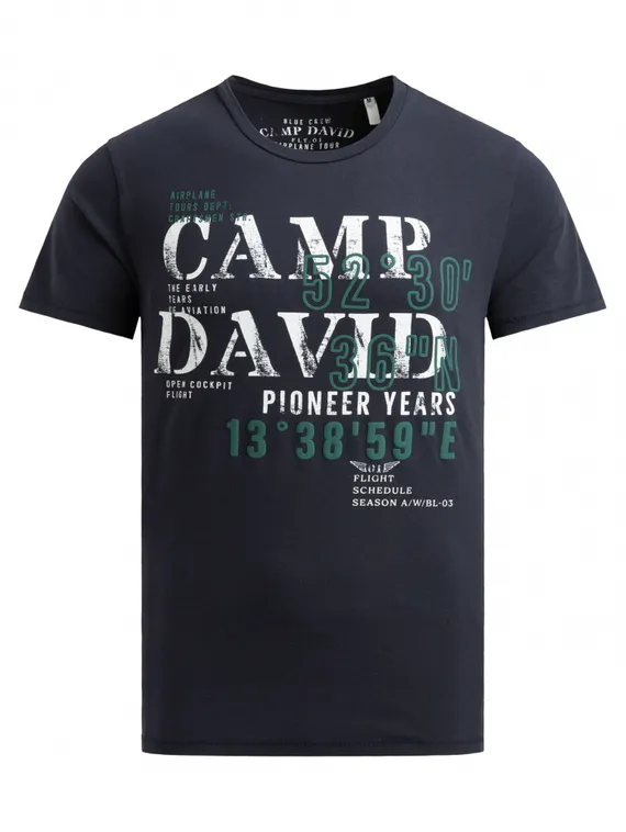 CAMP DAVID Футболка с объемным принтом