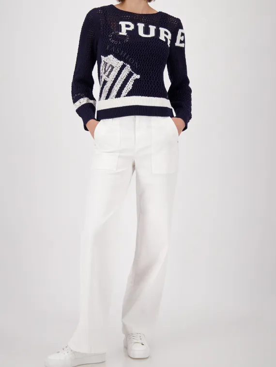 MONARI Ажурный вязаный пуловер