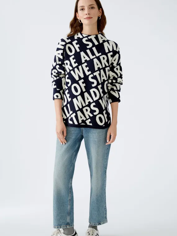 Oui Пуловер из смеси вискозы