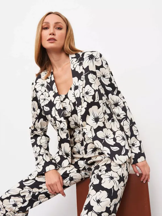 GERRY WEBER Пиджак с цветочным принтом