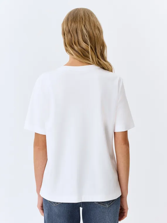 BULMER Футболка с ажурной аппликацией