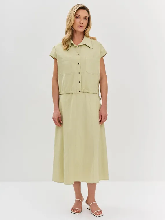 BULMER Юбка-трапеция из хлопка