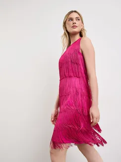 TAIFUN Платье с бахромой