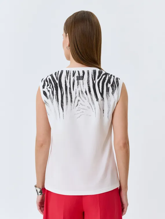 BULMER Топ с анималистичным принтом