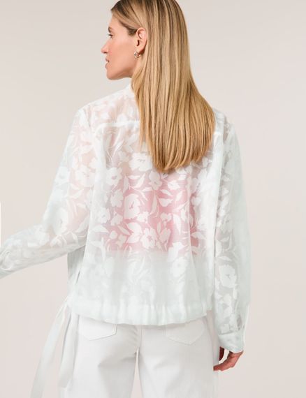 TAIFUN Блуза прозрачная