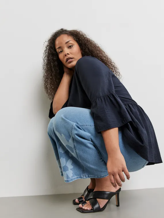 SAMOON Блуза расклешенная