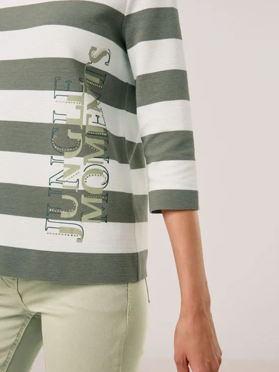 GERRY WEBER Джемпер в полоску 3/4 рукав