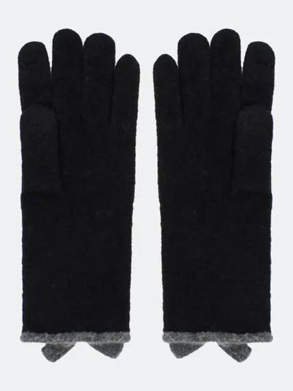 BULMER Вязаные перчатки с контрастной отделкой
