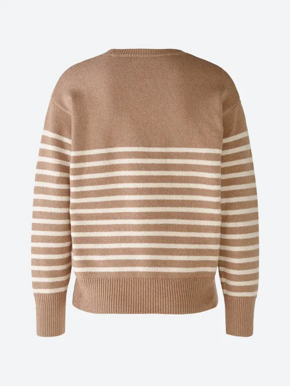 Oui Свитер из смесового хлопка