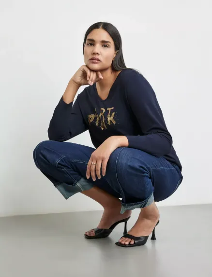 SAMOON Футболка с длинным рукавом