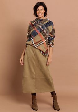 Юбка из искусственной замши BIANCA