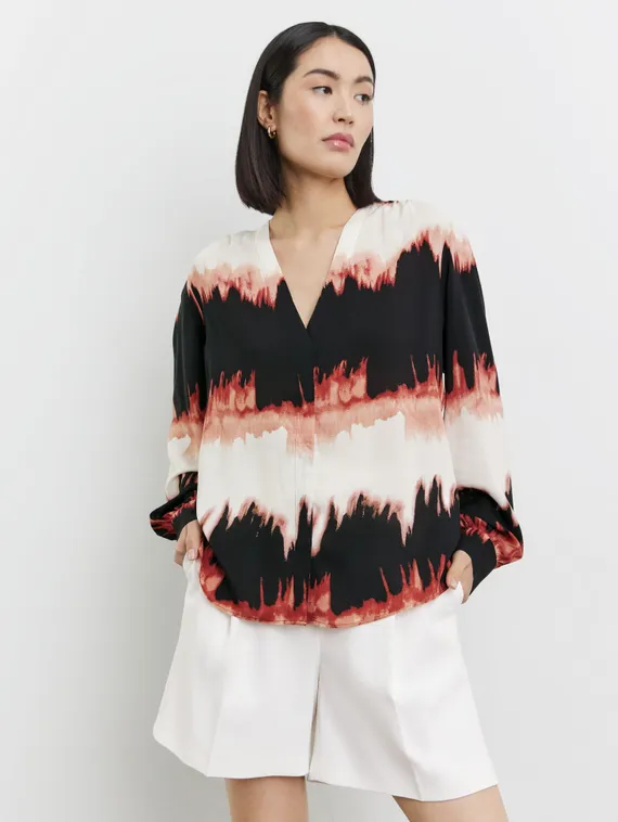 TAIFUN Блуза с принтом