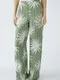Oui Брюки с принтом пальмы