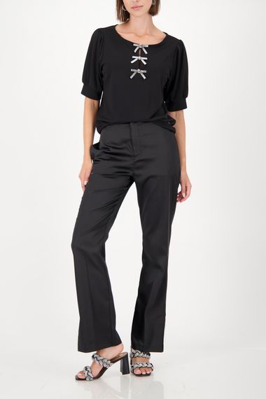 MONARI Толстовка с бантом из страз