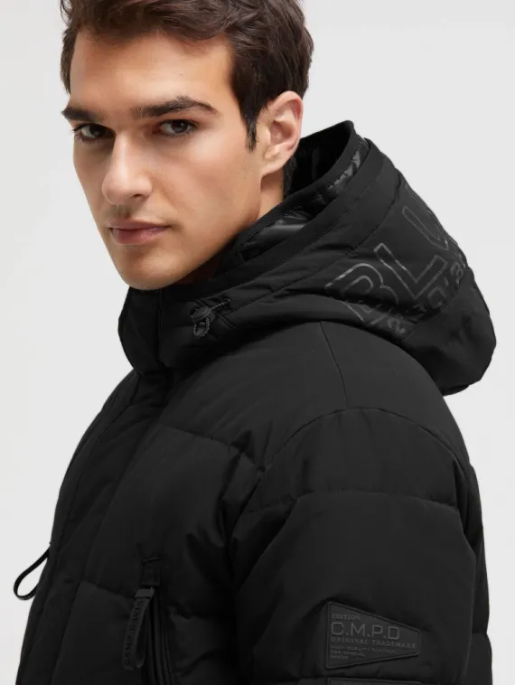 CAMP DAVID Стеганая парка с капюшоном