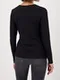 MONARI Лонгслив с длинным рукавом и вязаным воротником