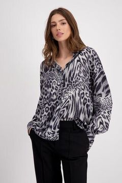 MONARI Блуза с анималистичным принтом