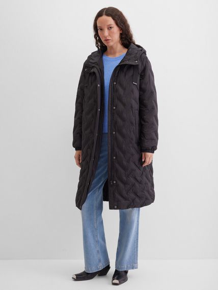 SOUL4ME Пальто стеганое с капюшоном