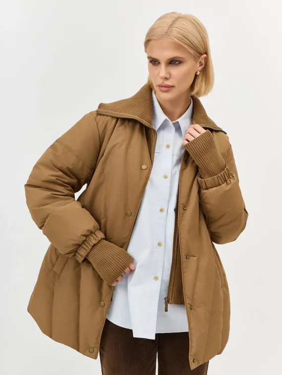 BULMER Объемная куртка с трикотажной манишкой