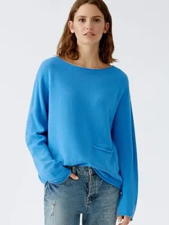 Oui Свитер бесшовный из смеси шерсти