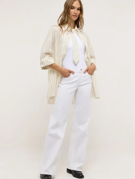 ANGELS Джинсы широкие белые