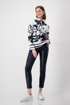 MONARI Свитер с цветочным принтом